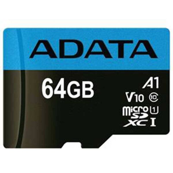ADATA Premier AP 64GB V10 U1 A1 100MBs MicroSDXC Memory Card With Adapter 1
