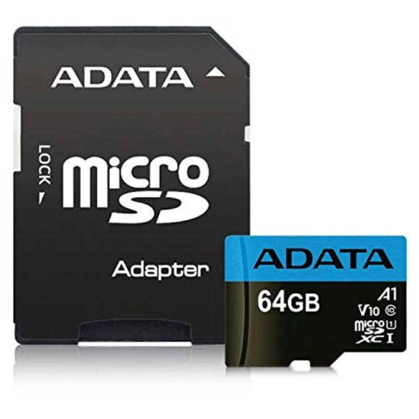 ADATA Premier AP 64GB V10 U1 A1 100MBs MicroSDXC Memory Card With Adapter 3