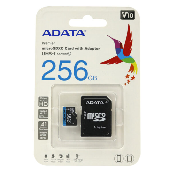 ADATA Premier C10 V10 U1 A1 100MBs MicroSDHC Memory Card With Adapter 1