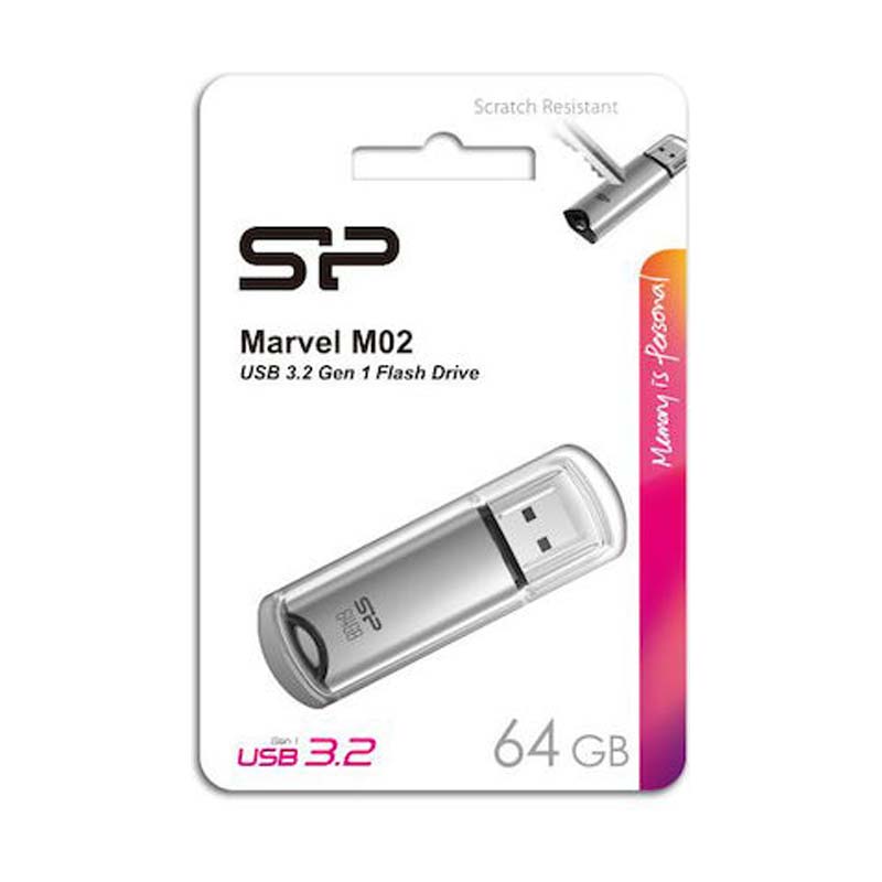 خرید فلش 64 گیگ سیلیکون پاور Silicon Power Marvel M02 USB3.2