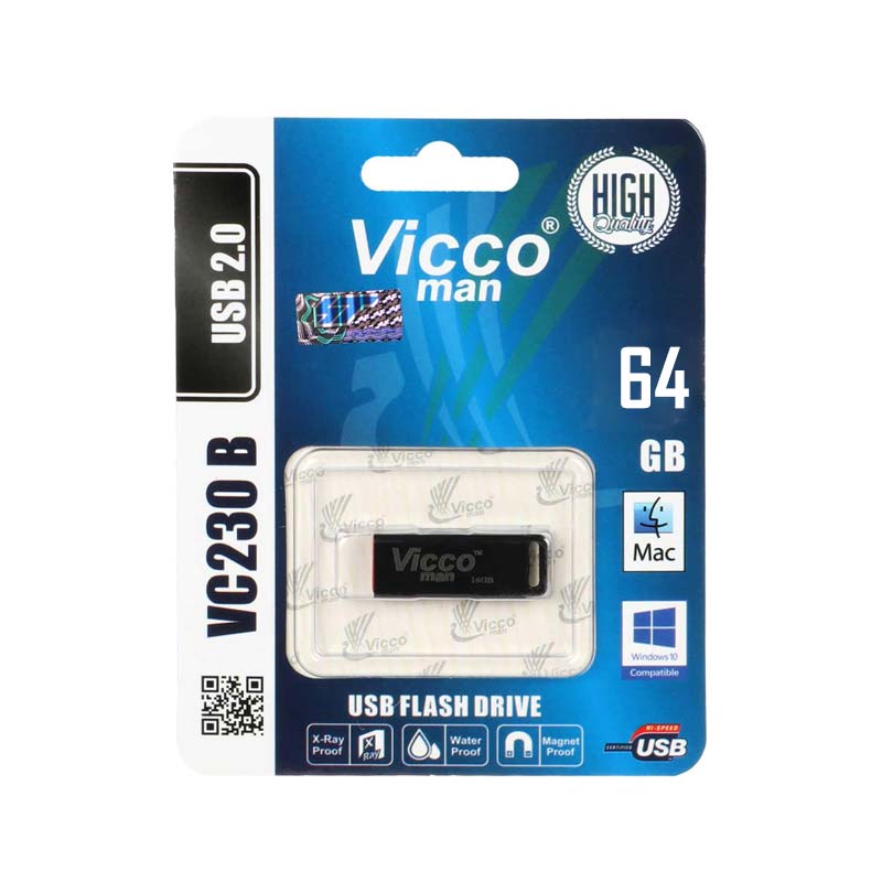 خرید فلش 64 گیگ ویکومن Vicco Man VC230 USB2.0