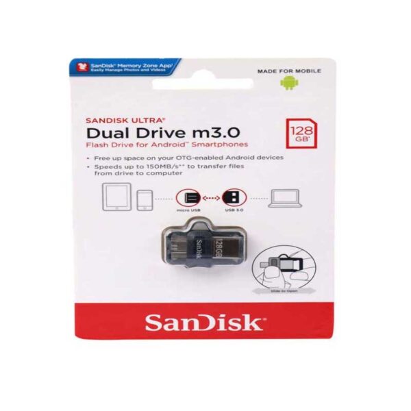 ۱۲۸ گیگ سن دیسک SanDisk M3.0 OTG USB3.0 3