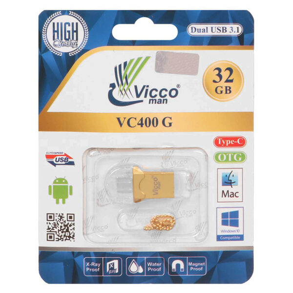 ۳۲ گیگ ویکومن Vicco Man VC400 OTG Type C USB3.1