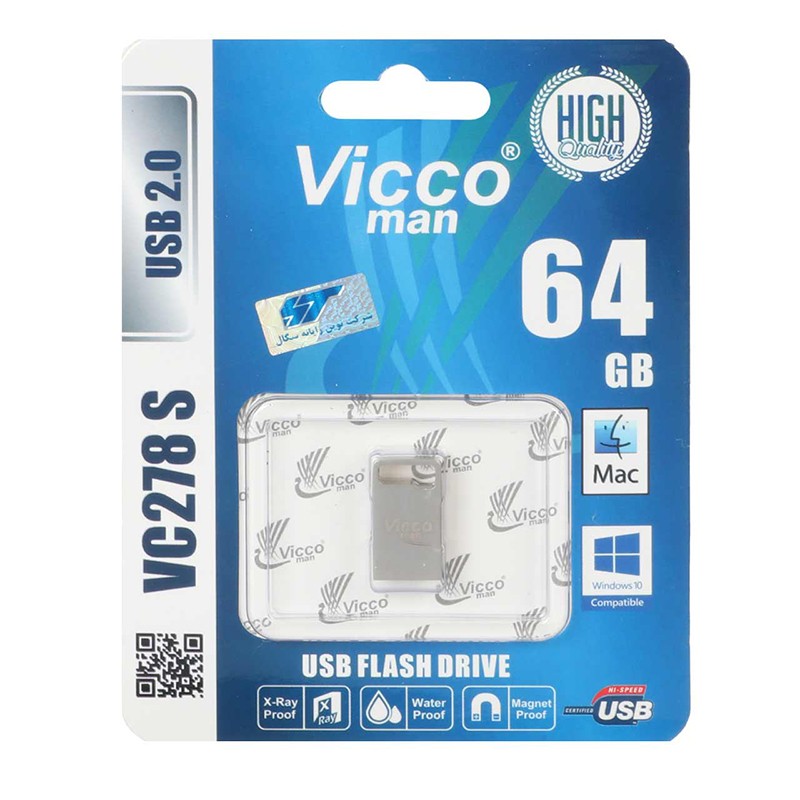 خرید فلش ۶۴ گیگ ویکومن Vicco Man VC278 USB2.0