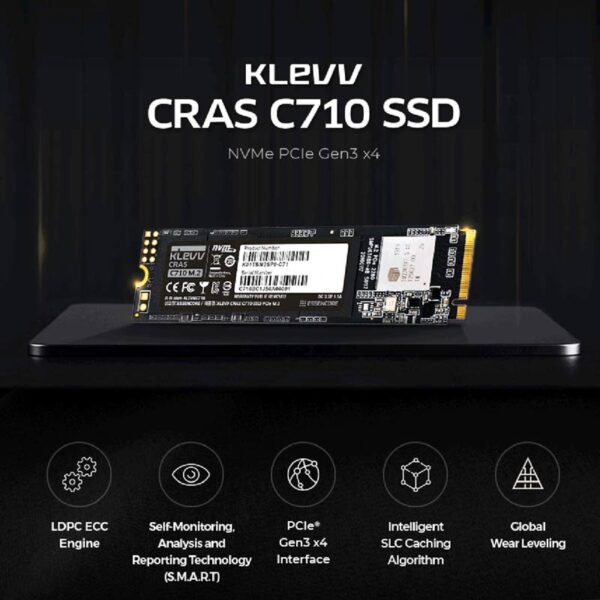KLEVV CRAS C710 256GB M.2 SSD Internal Hard Drive 3