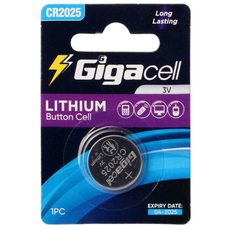 باتری سکه ای Gigacell CR2025
