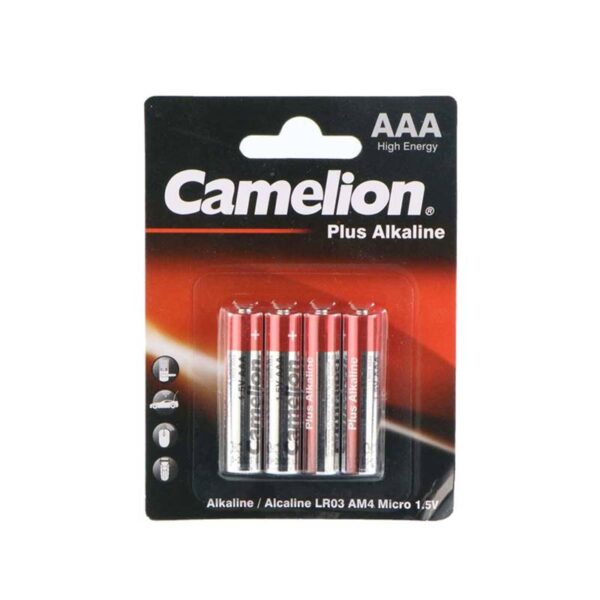 چهارتایی نیم قلمی کملیون Camelion Plus Alkaline LR03 1.5V AAA