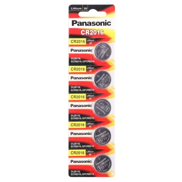 Panasonic CR2016 Minicell Battery Pack Of 5 2 1 11zon 1 11zon