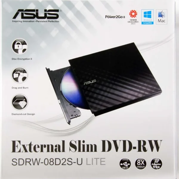 ASUS SDRW-08D2S-U LITE EXTERNAL DVD DRIVE