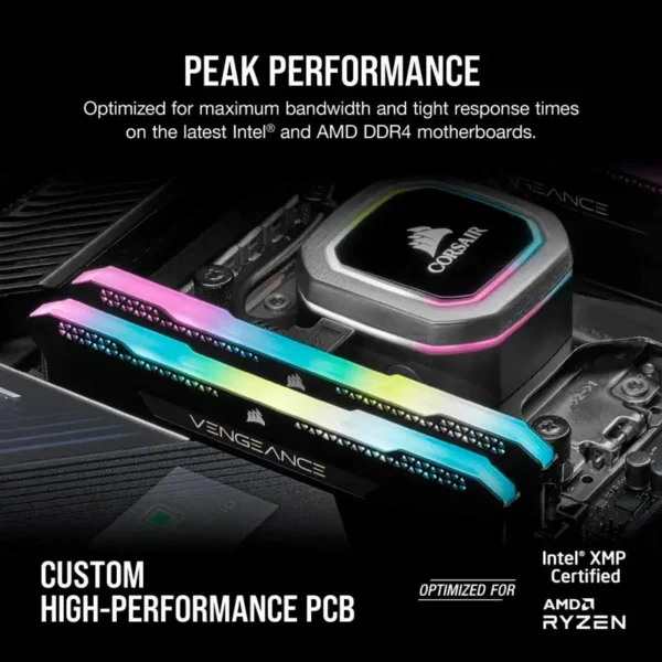 رم کامپیوتر Corsair Vengeance RGB Pro SL DDR4 32GB 3600MHz CL18 Dual