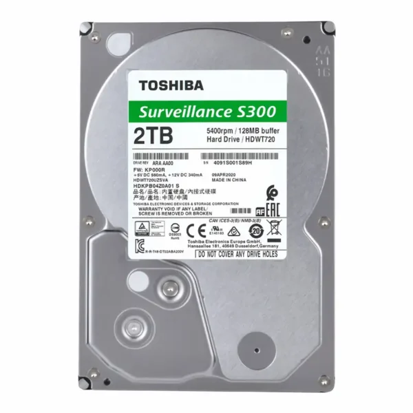 هارد اینترنال توشیبا Toshiba S300 Surveillance 2TB (2)