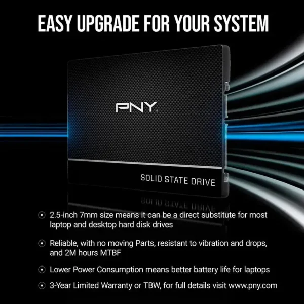 حافظه SSD پی ان وای PNY CS900 500GB