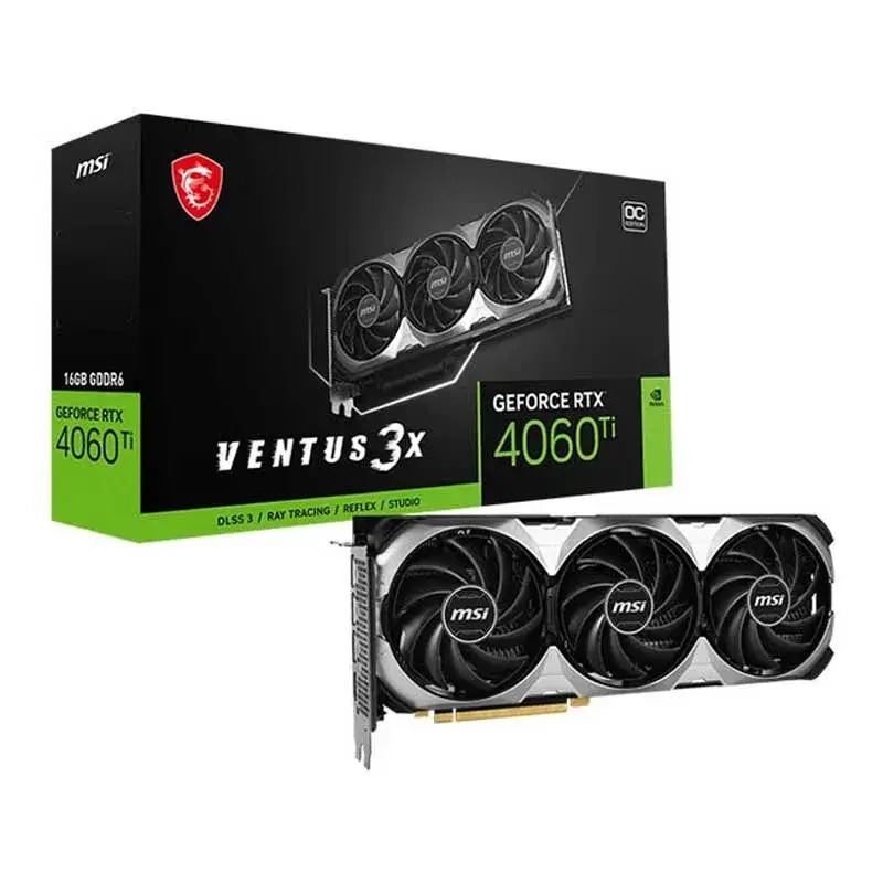 کارت گرافیک MSI VENTUS 3X GeForce RTX4060 Ti OC 16GB GDDR6 128Bit