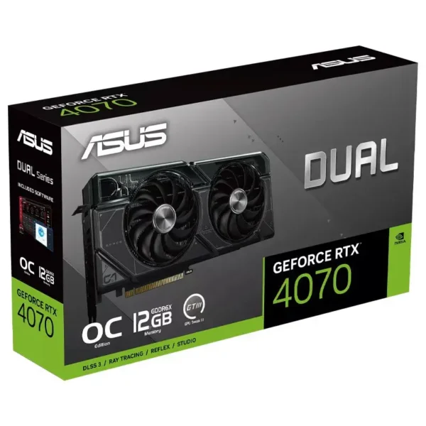 کارت گرافیک ASUS Dual GeForce RTX 4070 OC Edition 12GB GDDR6X 192Bit