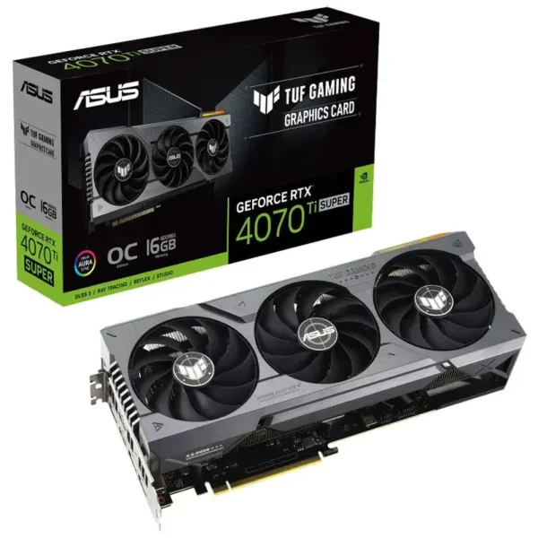 کارت گرافیک ASUS TUF Gaming GeForce RTX 4070 Ti Super OC Edition 16GB GDDR6X 256Bit