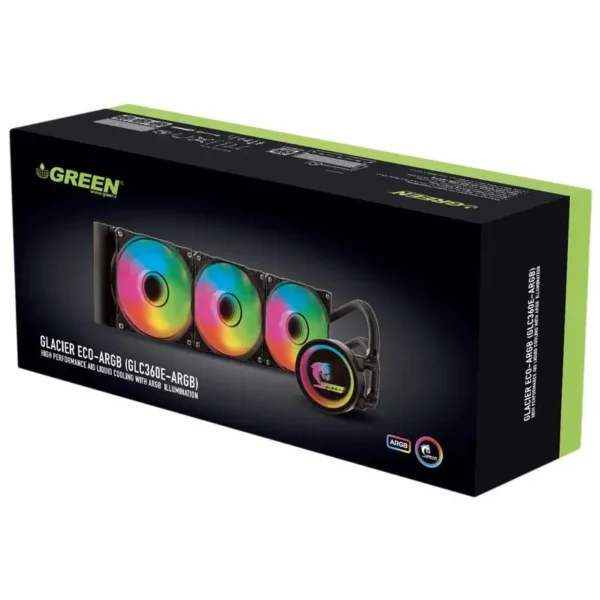 فن خنک کننده CPU گرین Green Glacier 360 ECO-ARGB