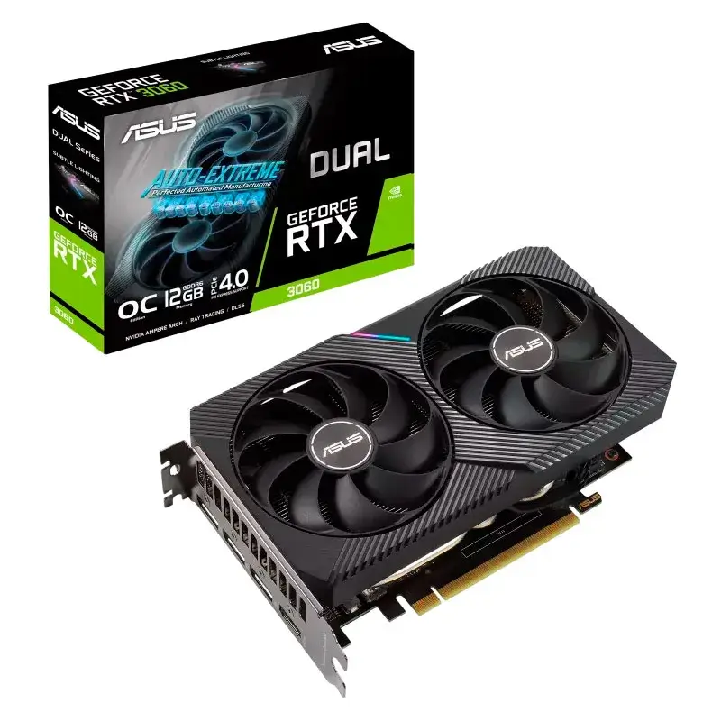 کارت گرافیک ASUS Dual GeForce RTX3060 OC 12GB GDDR6 192Bit