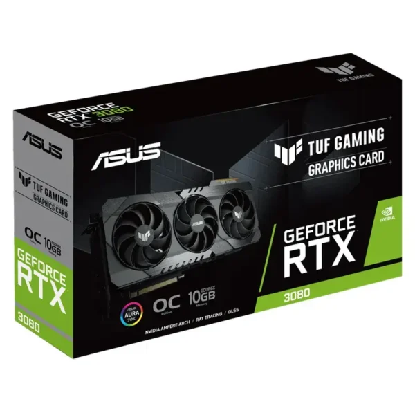 کارت گرافیک ASUS TUF Gaming GeForce RTX3080 OC 10GB GDDR6X 320Bit