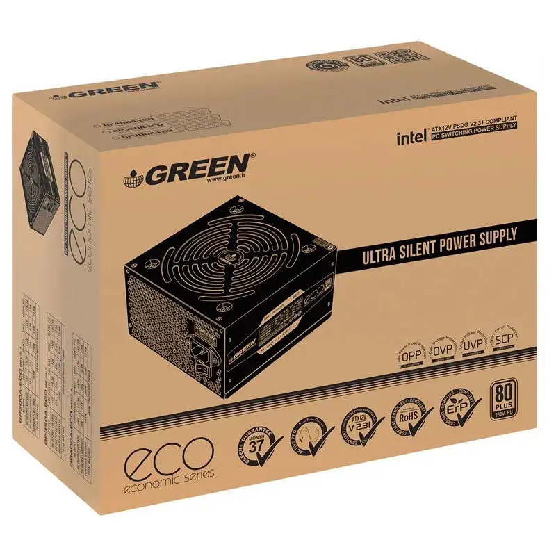 پاور گرین Green GP350A-ECO Rev3.1 White 350W