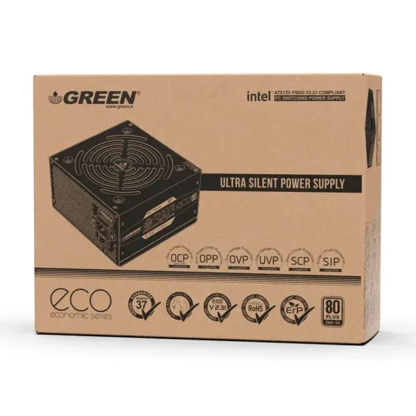 پاور گرین Green GP500A-ECO Rev3.1 White 500W