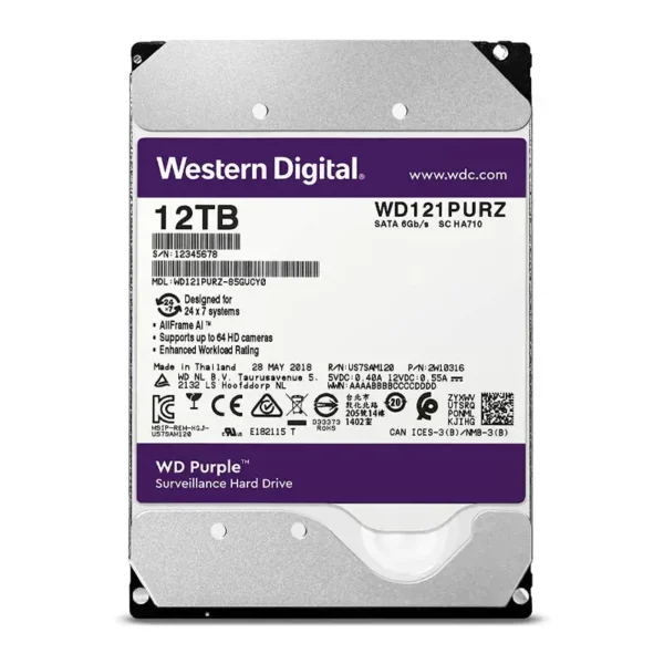 هارد اینترنال وسترن دیجیتال Western Digital Purple 12TB WD121PURZ