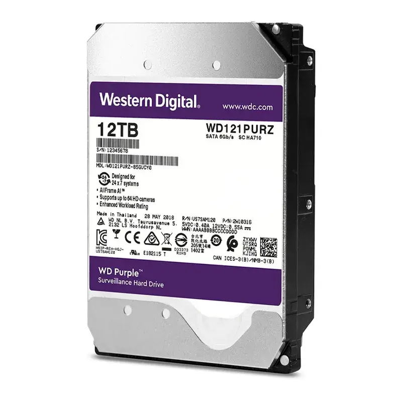 هارد اینترنال وسترن دیجیتال Western Digital Purple 12TB WD121PURZ