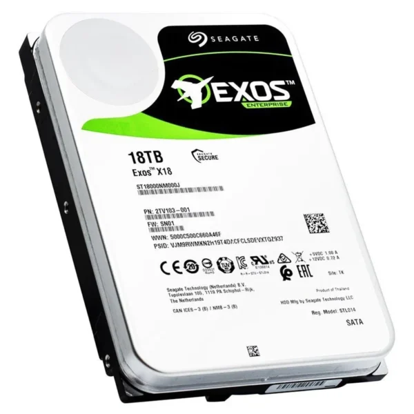 هارد دیسک اینترنال سیگیت مدل EXOS X18 ST18000NM000J ظرفیت 18 ترابایت