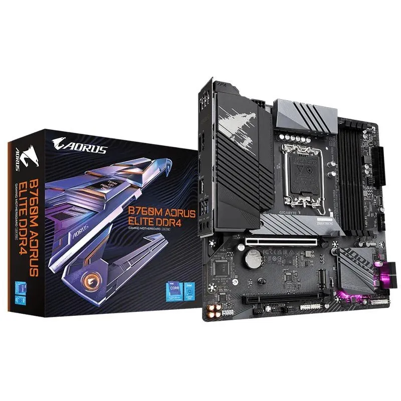 مادربرد گیمینگ گیگابایت Gigabyte B760M Aorus Elite rev.1.0 DDR4 LGA 1700