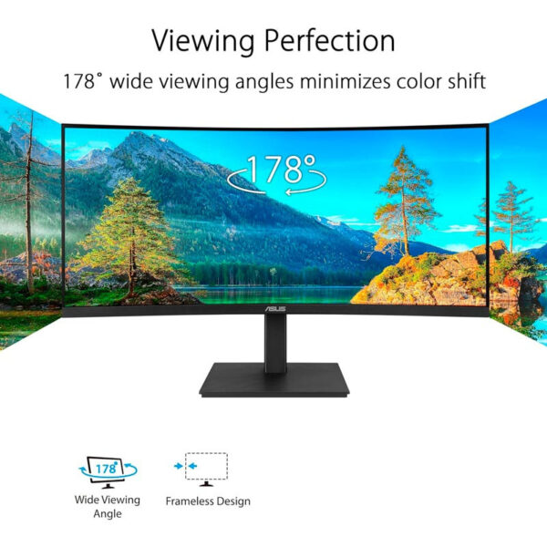 Asus VA34VCPSN QHD VA LED 34 Inch Monitor