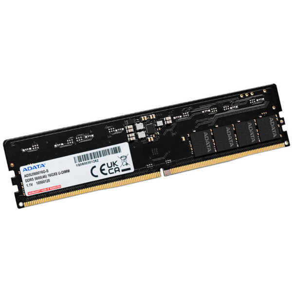 Adata U-DIMM DDR5 16GB 5600MHz CL46 Single Desktop Ram