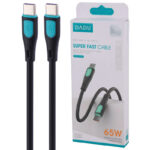 Dadu DC-C179 Type-C to Type-C 3A 65W 1m Fast Charging Cable