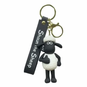 Silicone model keychain sheep design