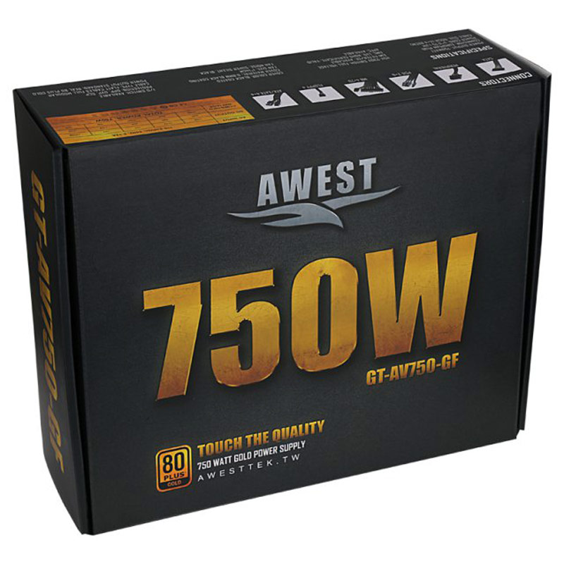 پاور ماژولار اوست Awest GT-AV750-GF Gold 750W