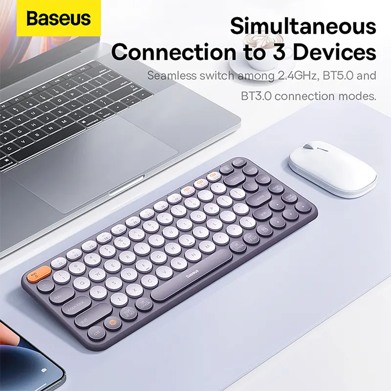 Baseus K01A Clavier Wireless Tri-Mode Keyboard Baby B00955503413