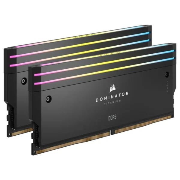 رم کامپیوتر Corsair Dominator Titanium RGB DDR5 32GB 6400MHz CL32 Dual