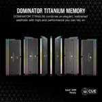 رم کامپیوتر Corsair Dominator Titanium RGB DDR5 96GB 6600MHz CL32 Dual