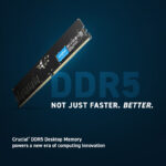 Crucial CT32G48C40U5 DDR5 32GB 4800MHz CL40 Single Channel Desktop RAM