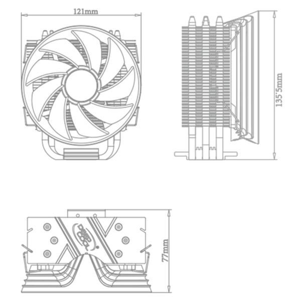 فن خنک کننده CPU دیپ کول DeepCool GAMMAXX 300