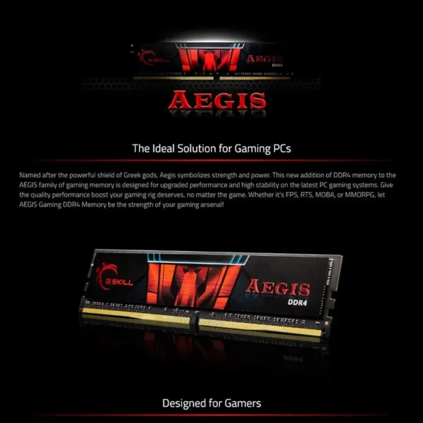 رم کامپیوتر G.SKILL Aegis DDR4 8GB 2666MHz CL19 Single