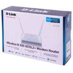 D-Link DSL-2750U ADSL2+ N300 300Mbps Wireless Modem Router