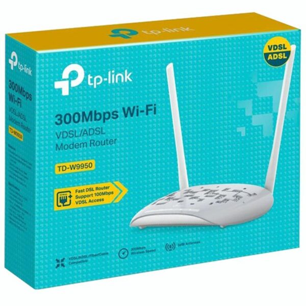 TP-LINK TD-W9950 VDSL/ADSL 300Mbps Modem Router