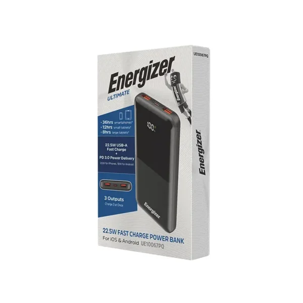 Energizer 10000mAh Power Bank Model UE10067PQ