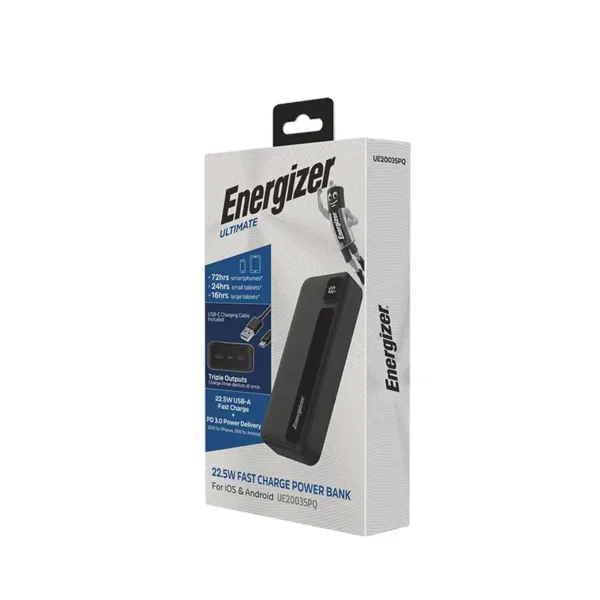 Energizer 10000mAh Power Bank Model UE20035PQ