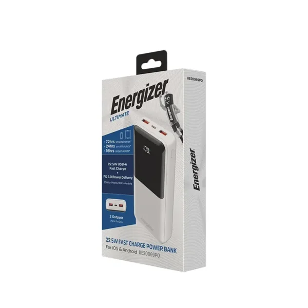 Energizer 20000mAh Power Bank Model UE20069PQ