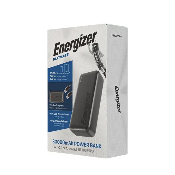 Energizer 30000mAh Power Bank Model UE30055PQ