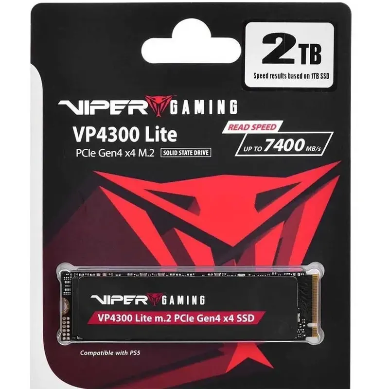 Patriot Viper VP4300 Lite M.2 2280 NVMe 2TB PCIe Gen4x4 SSD