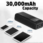 Energizer Power Bank Model UE30063PQ Capacity 30000 mAh