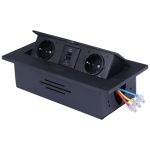 Built-in tabletop cabinet socket