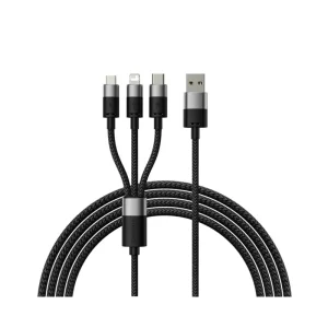 Baseus 3 in 1 Fast Charging Cable 1.2m Type C Lightning Micro USB 3.5A
