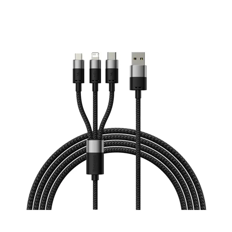 Baseus 3 in 1 Fast Charging Cable 1.2m Type C Lightning Micro USB 3.5A